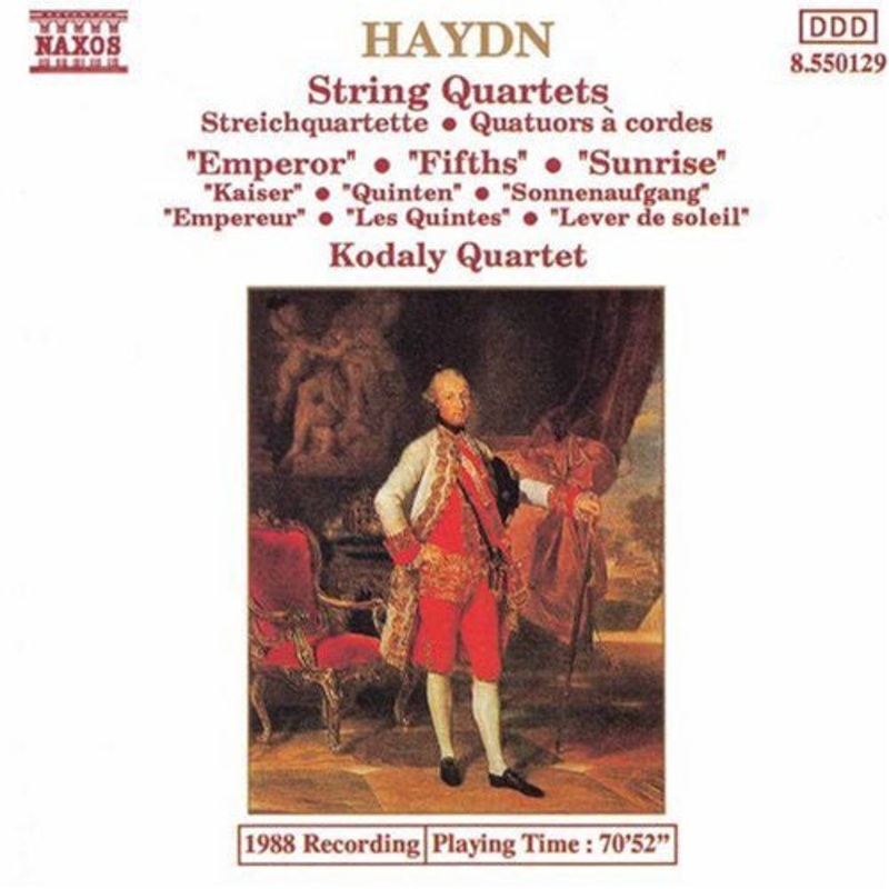 Joseph Haydn  Kodly Quartet – String Quartets (‘Emperor’  ‘Fifths’  ‘Sunrise’) (CD) (Very Good Plus (VG+))