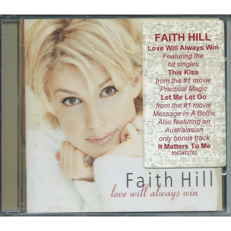 Faith Hill – Love Will Always Win (CD, Album) (Good Plus (G+))