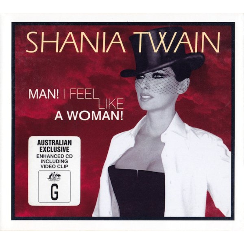 Shania Twain – Man! I Feel Like A Woman! (CD, Single, Enh, Dig) (Very Good (VG))