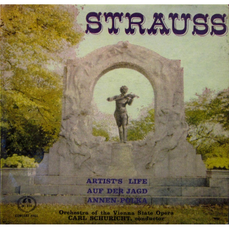 Johann Strauss*, Orchestra Of The Vienna State Opera* Conducted By Carl Schuricht – Strauss (7, EP) (Very Good Plus (VG+))
