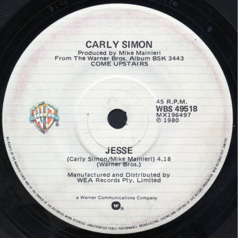 Carly Simon – Jesse (7, Single) (Very Good (VG))