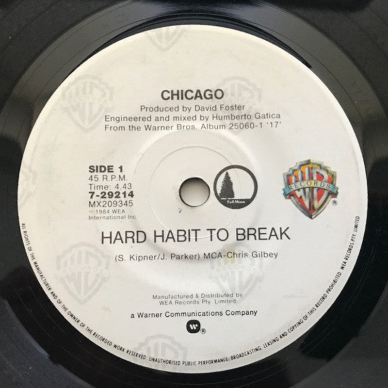 Chicago  – Hard Habit To Break (7, Single) (Very Good (VG))
