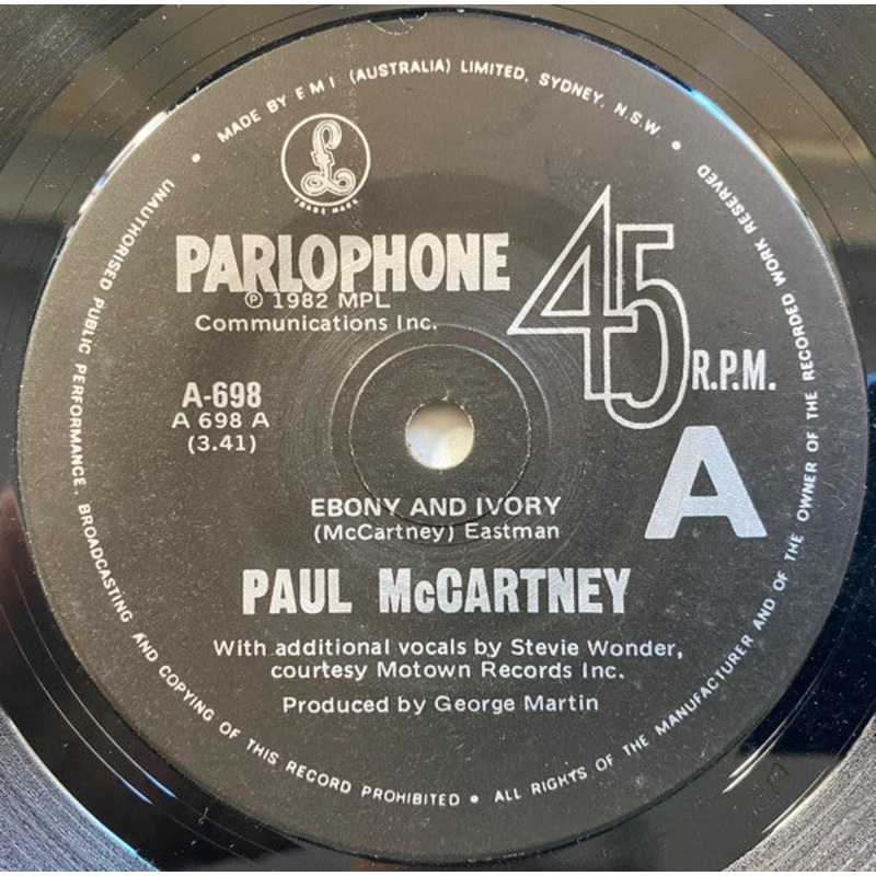 Paul McCartney – Ebony And Ivory (7) (Very Good (VG))
