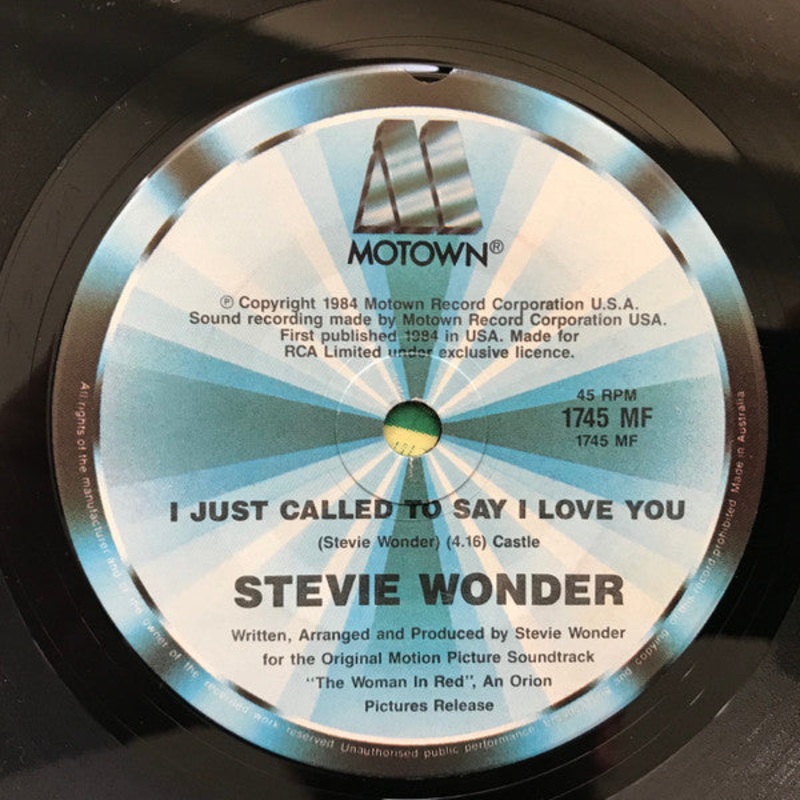 Stevie Wonder – I Just Called To Say I Love You (7, Single) (Very Good (VG))