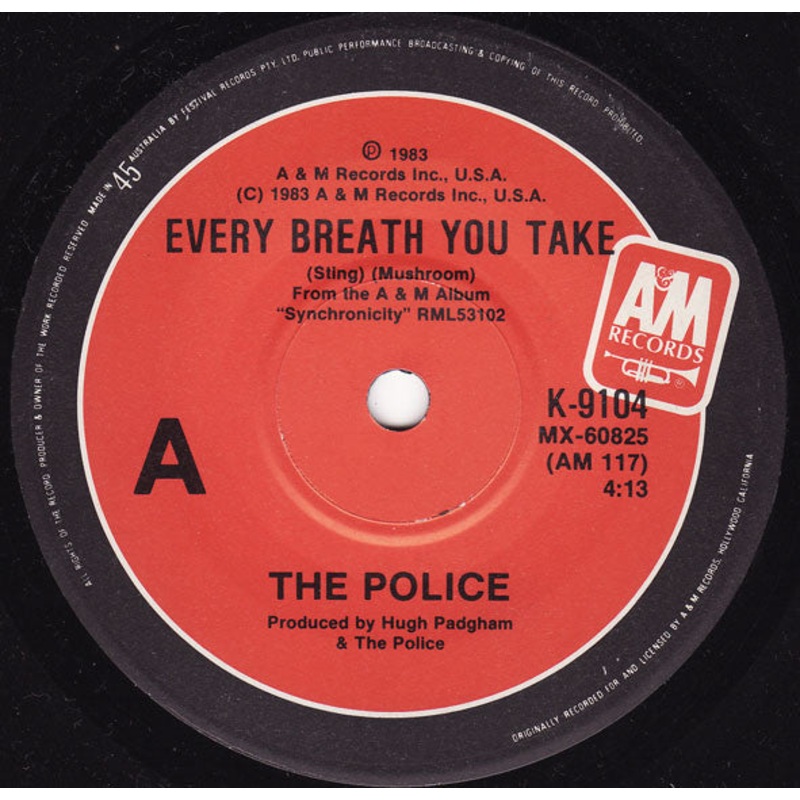 The Police – Every Breath You Take (7, Single) (Very Good (VG))