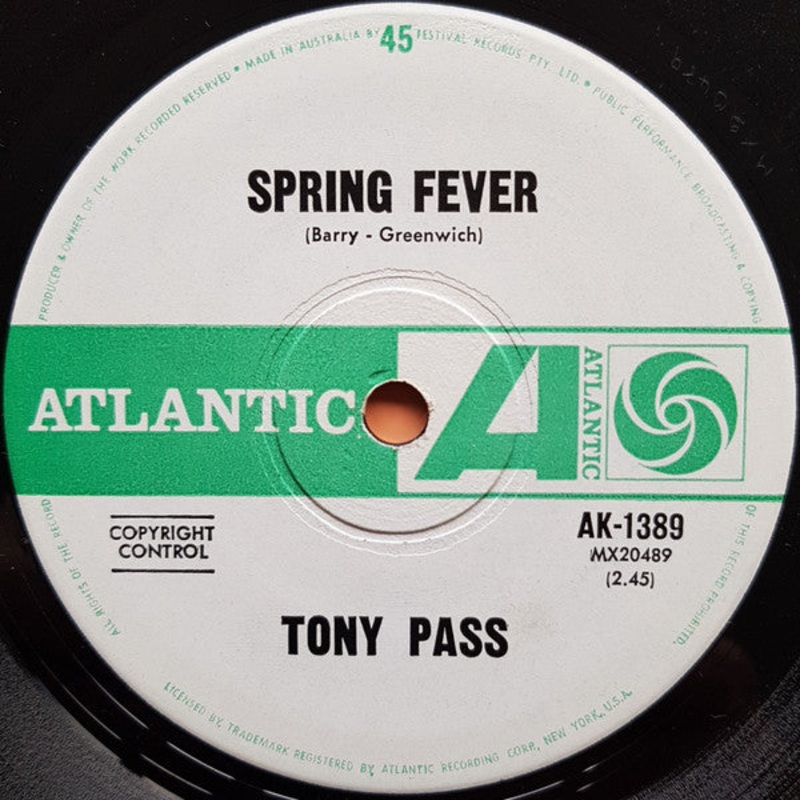Tony Pass – Spring Fever (7, Single) (Very Good (VG))