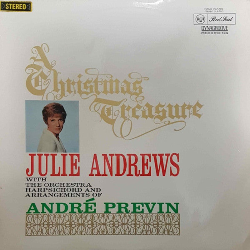 Julie Andrews With The Orchestra, Harpsichord & Arrangements Of Andr Previn* – A Christmas Treasure (LP, Album) (Very Good (VG))