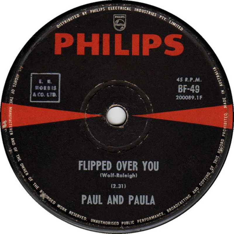 Paul & Paula – Flipped Over You / Something Old, Something New (7, Single, RE, RP) (Very Good (VG))