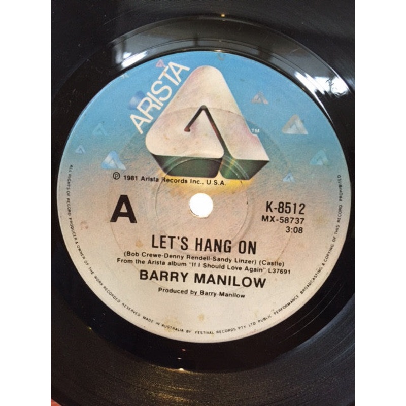 Barry Manilow – Let’s Hang On (7, Single) (Very Good (VG))