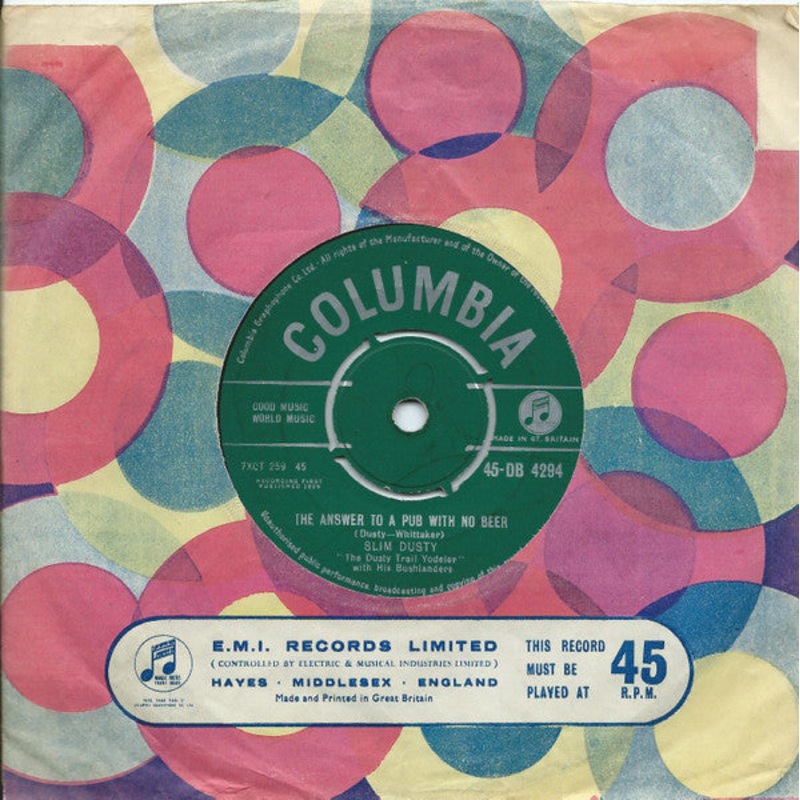 Slim Dusty – The Answer To A Pub With No Beer (7, Single) (Very Good (VG))