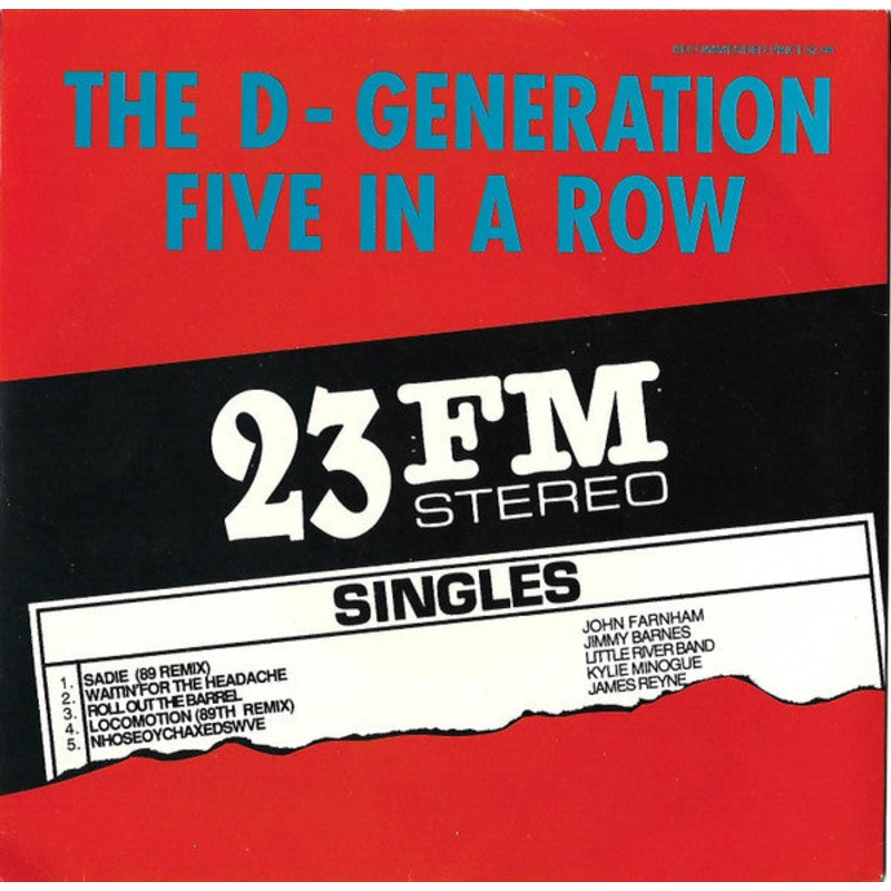 The D-Generation – Five In A Row (7, Single, Ltd) (Very Good Plus (VG+))