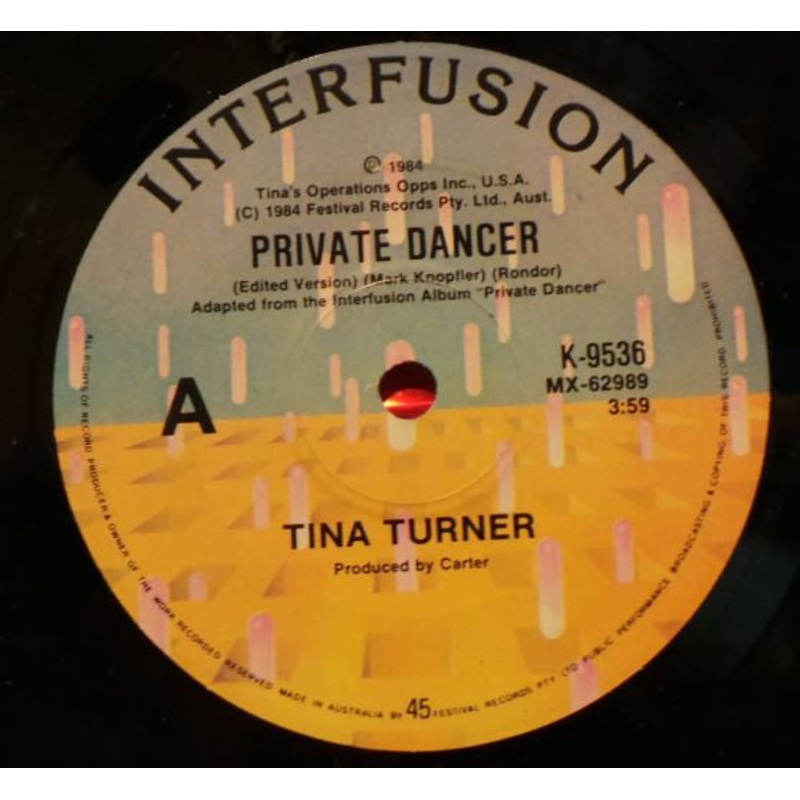 Tina Turner – Private Dancer (7, Single) (Very Good Plus (VG+))