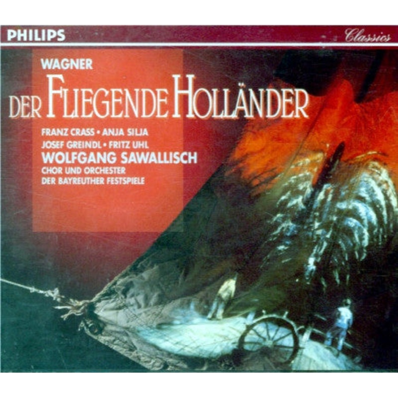 Wagner*, Wolfgang Sawallisch, Franz Crass, Anja Silja, Josef Greindl, Fritz Uhl, Orchester der Bayreuther Festspiele, Chor der Bayreuther Festspiele – Der Fliegende Hollnder (2xCD) (Very Good Plus (VG+))