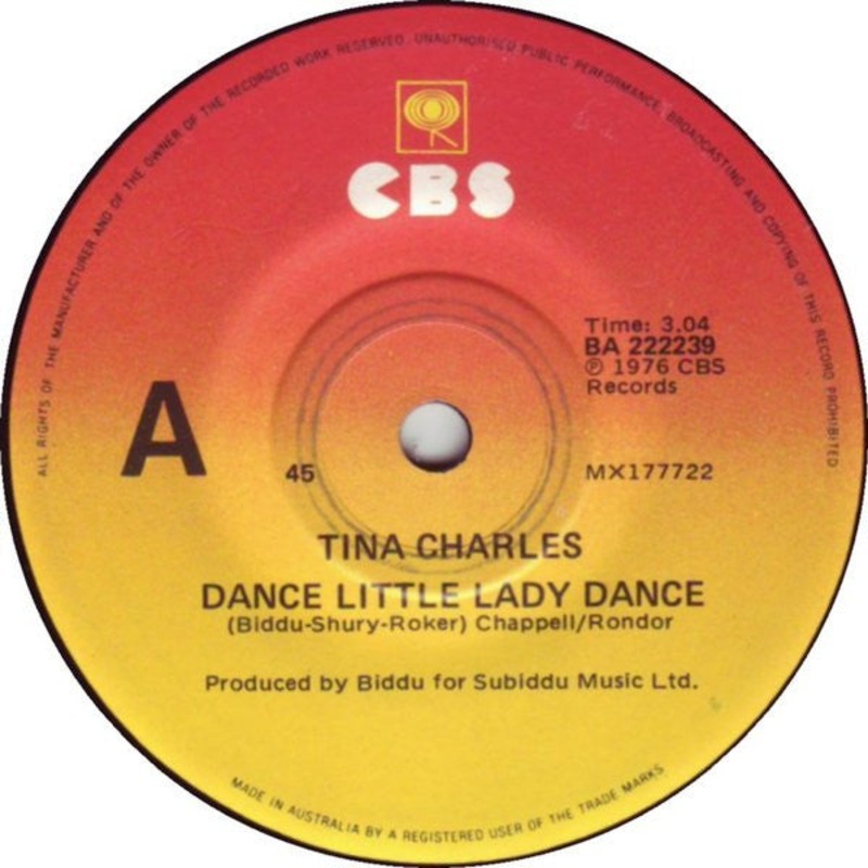 Tina Charles – Dance Little Lady Dance (7, Single) (Very Good Plus (VG+))