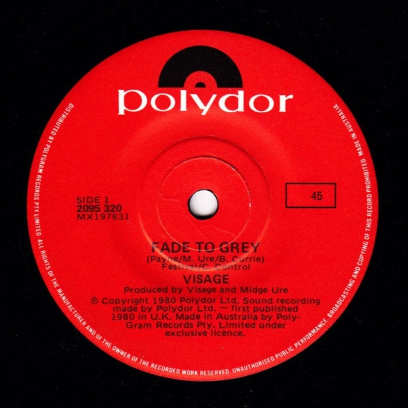 Visage – Fade To Grey (7, Single) (Very Good (VG))