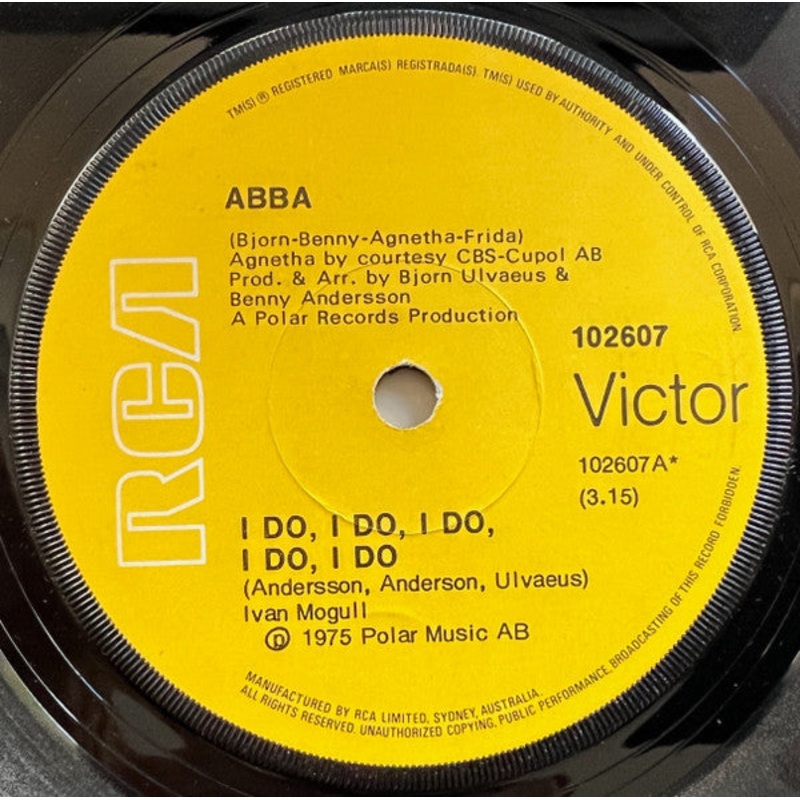 ABBA – I Do, I Do, I Do, I Do, I Do (7, Single) (Very Good (VG))