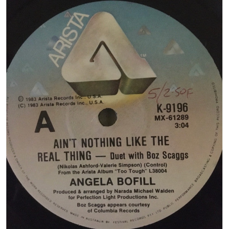Angela Bofill – Ain’t Nothing Like The Real Thing (7, Single) (Very Good (VG))
