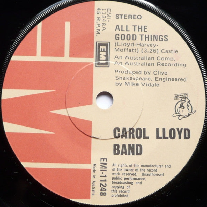 Carol Lloyd Band – All The Good Things (7) (Very Good (VG))