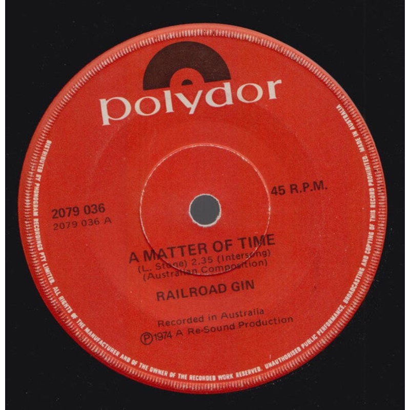 Railroad Gin – A Matter Of Time (7) (Very Good Plus (VG+))