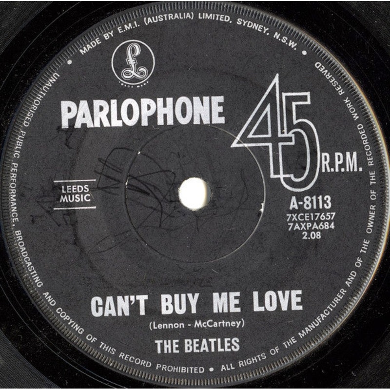 The Beatles – Can’t Buy Me Love (7, Single, Mono) (Good Plus (G+))