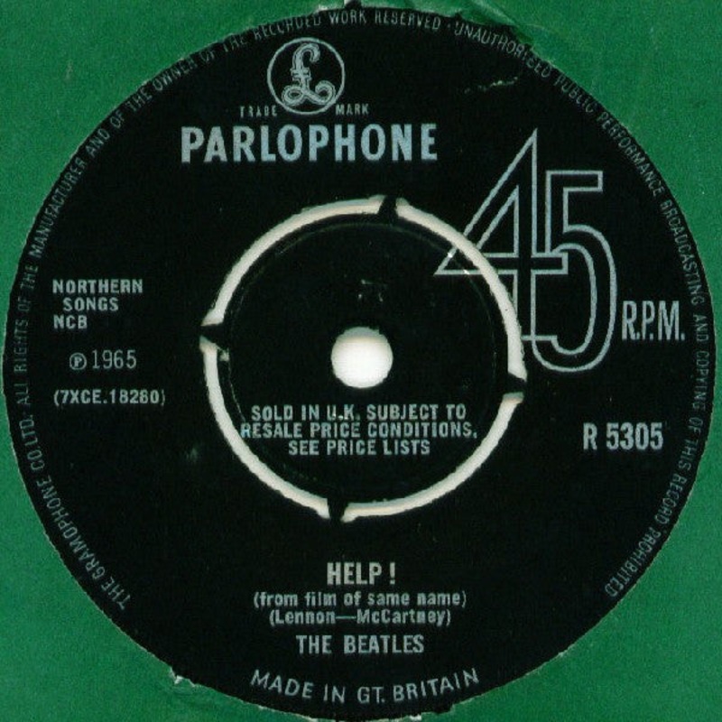 The Beatles – Help! (7, Single, RP) (Very Good Plus (VG+))