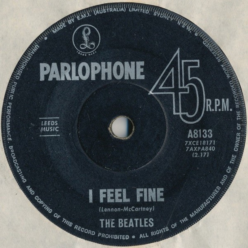 The Beatles – I Feel Fine (7, Single, Mono) (Good Plus (G+))