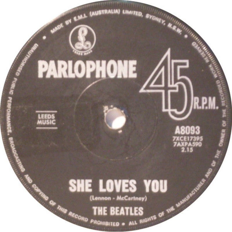 The Beatles – She Loves You (7, Single, RE) (Good Plus (G+))