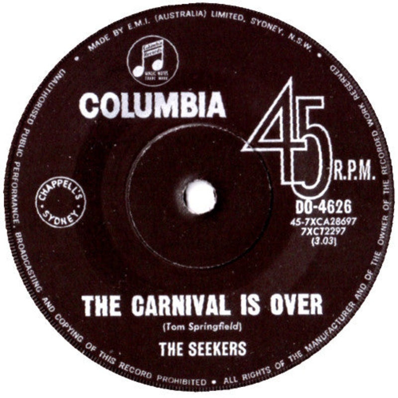 The Seekers – The Carnival Is Over (7, Single) (Very Good (VG))