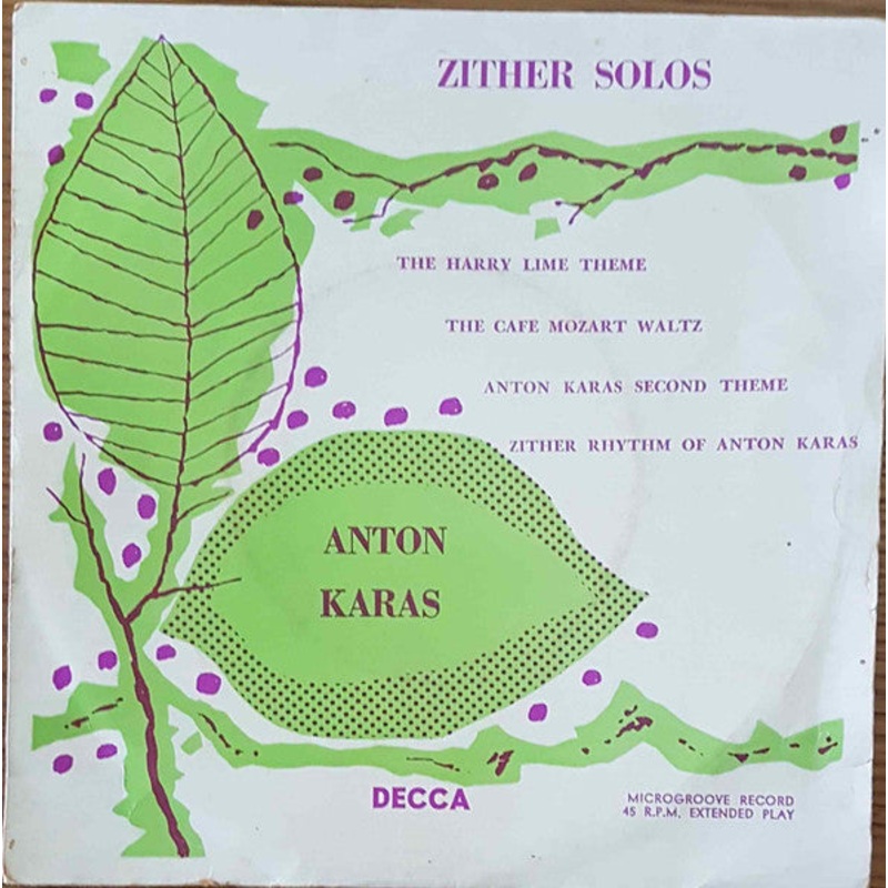 Anton Karas – Zither Solos (7, EP) (Very Good Plus (VG+))