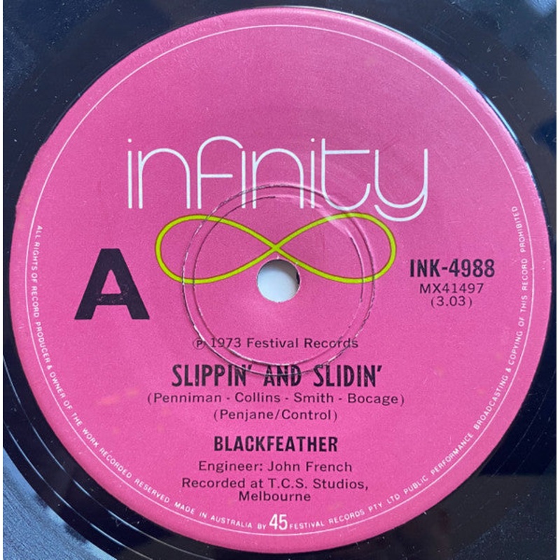 Blackfeather – Slippin’ & Slidin’ (7, Single) (Very Good Plus (VG+))