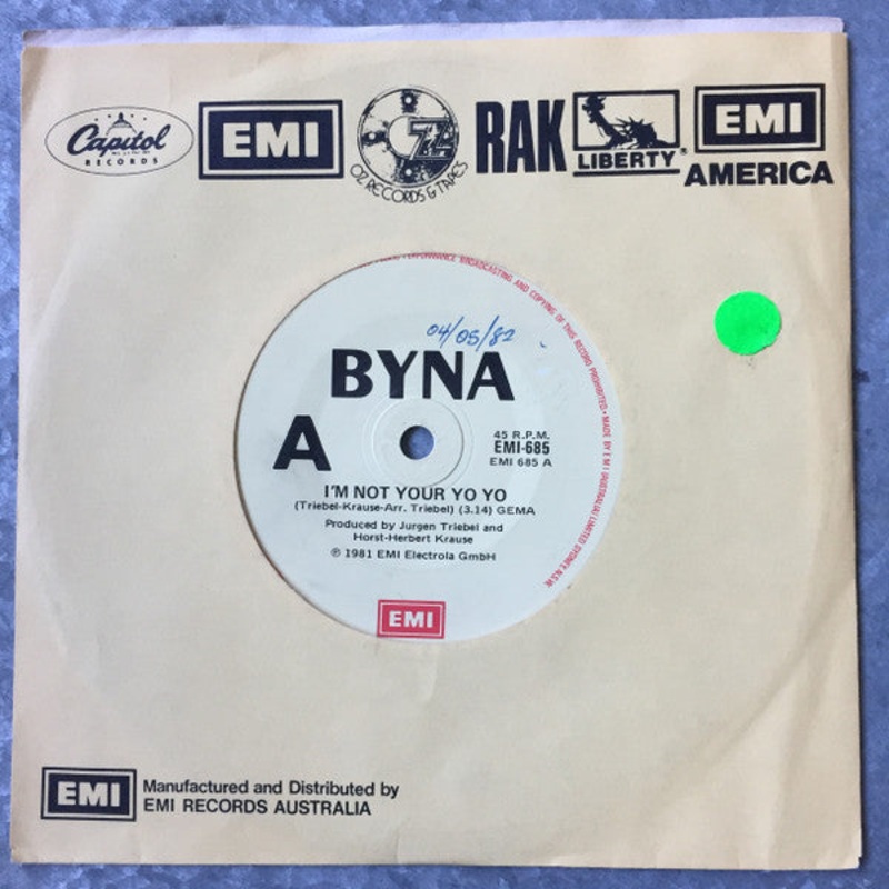 Byna – I’m Not Your Yo Yo (7, Single) (Very Good (VG))