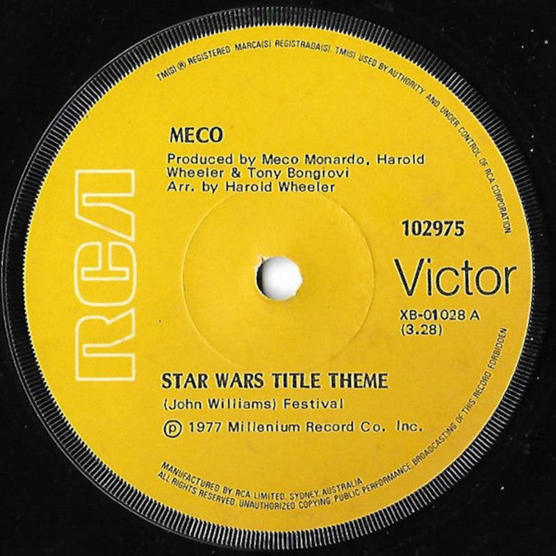 Meco* – Star Wars Title Theme (7, Single) (Very Good Plus (VG+))