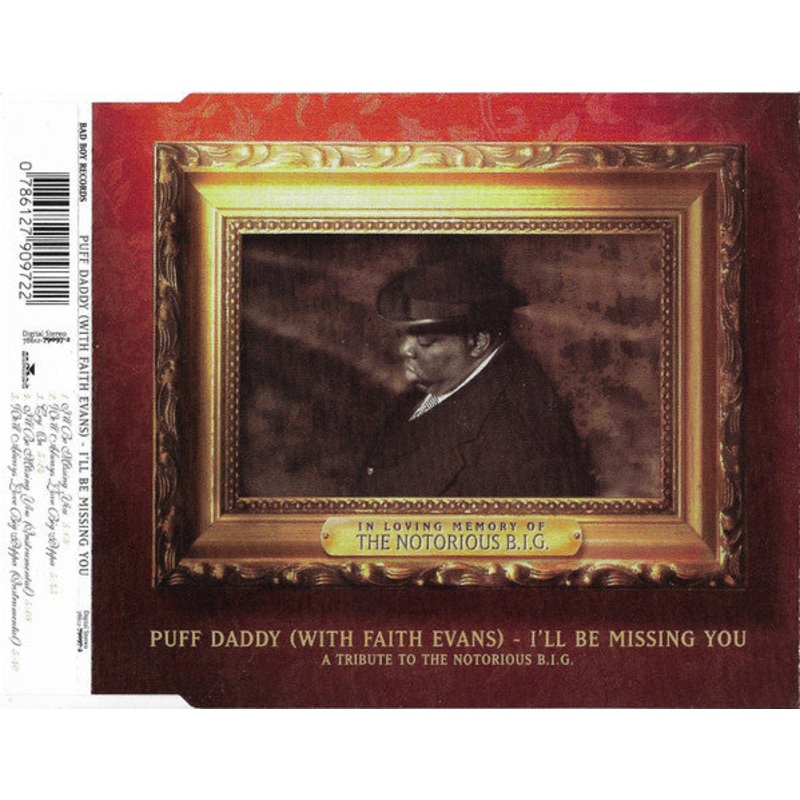 Puff Daddy With Faith Evans – I’ll Be Missing You (A Tribute To The Notorious B.I.G.) (CD, Single) (Very Good Plus (VG+))