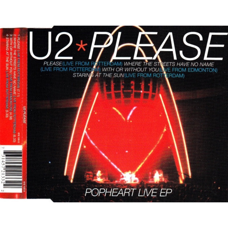 U2 – Please (Popheart Live EP) (CD, EP) (Very Good Plus (VG+))
