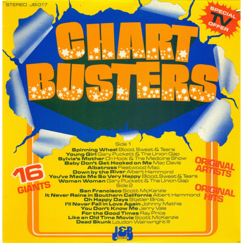 Various – Chartbusters (LP, Comp) (Very Good Plus (VG+))