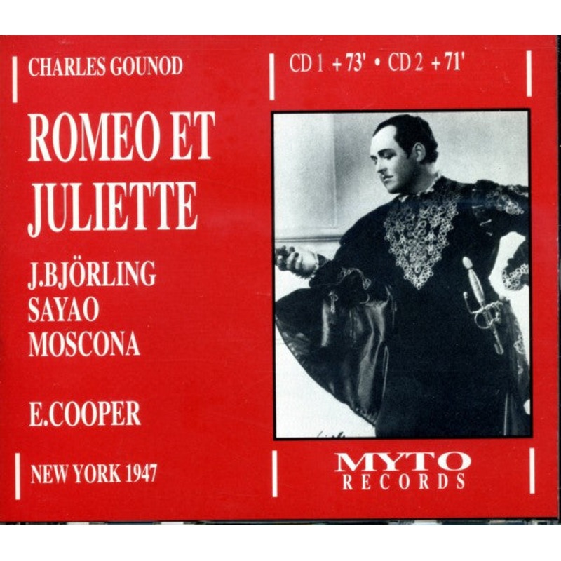 Charles Gounod – Jussi Bjrling, Bid Sayo, Nicola Moscona, Emil Cooper – Romeo Et Juliette (2xCD, Album, RE, RM) (Near Mint (NM or M-))