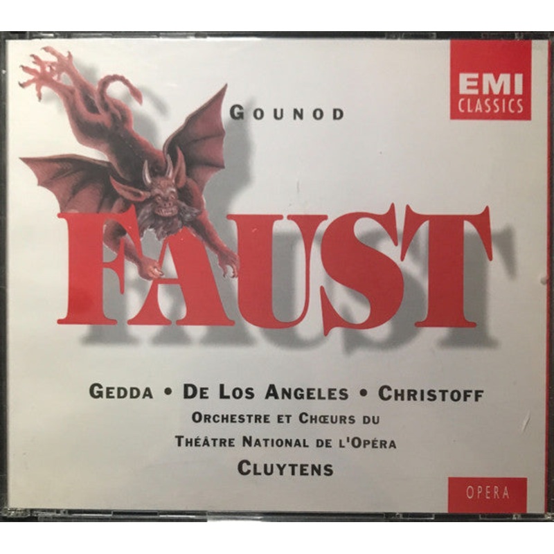 Charles Gounod / Nicolai Gedda  Victoria De Los Angeles  Boris Christoff  Orchestre National De L’Opra De Paris  Andr Cluytens – Faust (3xCD, Album, RE, RM) (Near Mint (NM or M-))