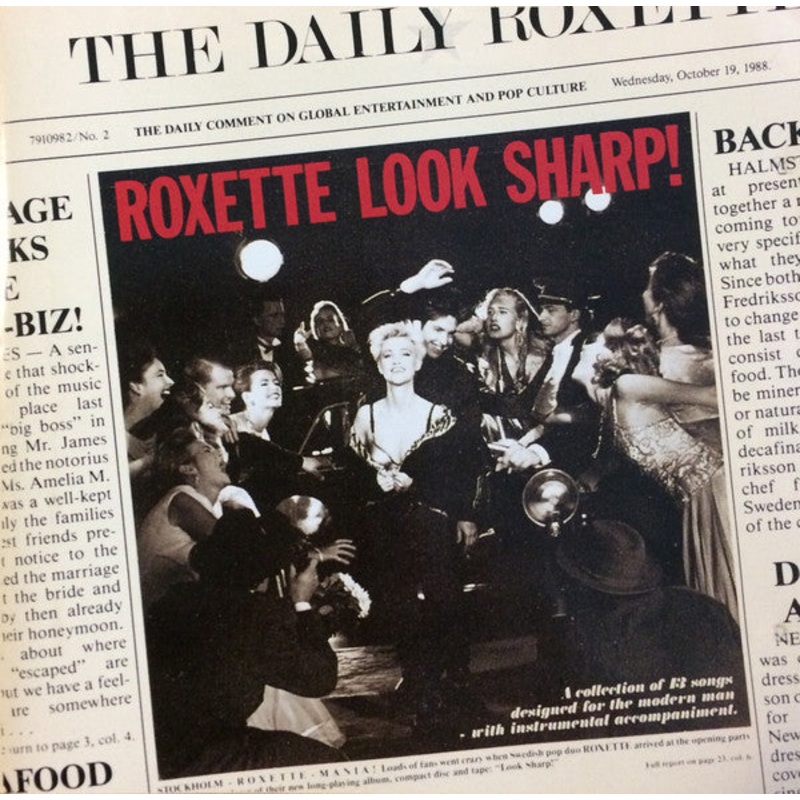 Roxette – Look Sharp! (CD, Album) (Good Plus (G+))