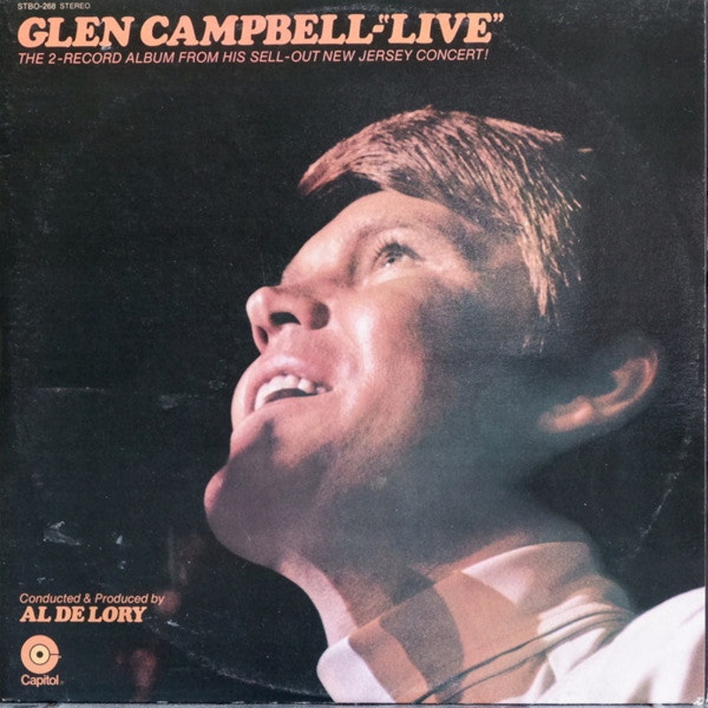 Glen Campbell – Live (2xLP, Album, RE, Ora) (Very Good Plus (VG+))