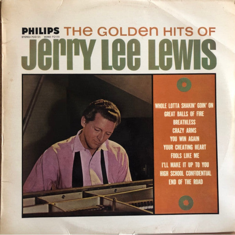 Jerry Lee Lewis – The Golden Hits Of Jerry Lee Lewis (LP, Album) (Very Good Plus (VG+))
