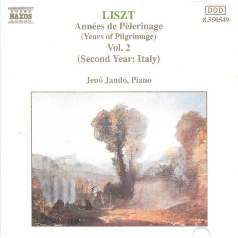 Franz Liszt, Jen Jand – Annes De Plerinage = Years Of Pilgrimage – Vol. 2 (CD, Album) (Very Good Plus (VG+))