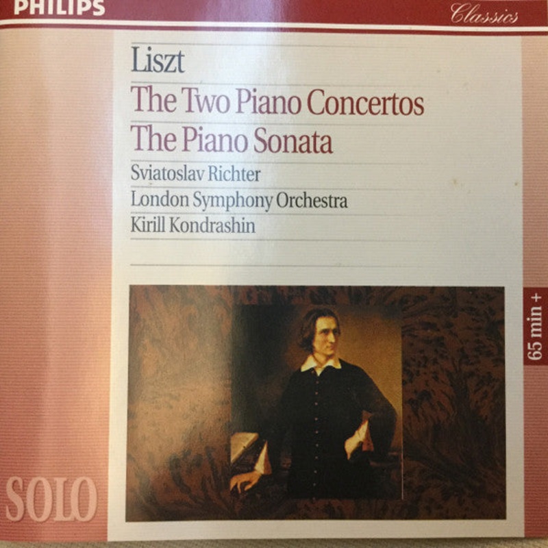 Franz Liszt – Sviatoslav Richter, London Symphony Orchestra, Kiril Kondrashin – The Two Piano Concertos / The Piano Sonata (CD, Album, Comp, RE, RM) (Very Good Plus (VG+))