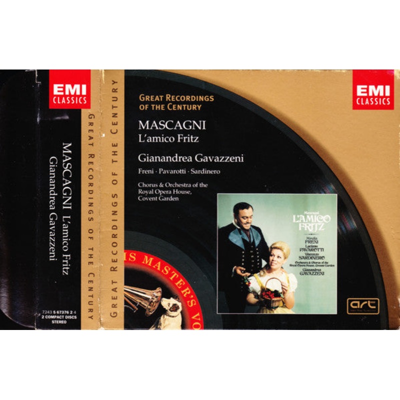 Mascagni*, Gianandrea Gavazzeni, Freni*  Pavarotti*  Sardinero*, Chorus* & Orchestra Of The Royal Opera House, Covent Garden – L’Amico Fritz (2xCD, Album, RE, RM + Box, Sli) (Mint (M))