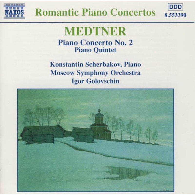 Medtner*, Konstantin Scherbakov, Moscow Symphony Orchestra*, Igor Golovschin – Piano Concerto No. 2 / Piano Quintet (CD, Album) (Very Good Plus (VG+))