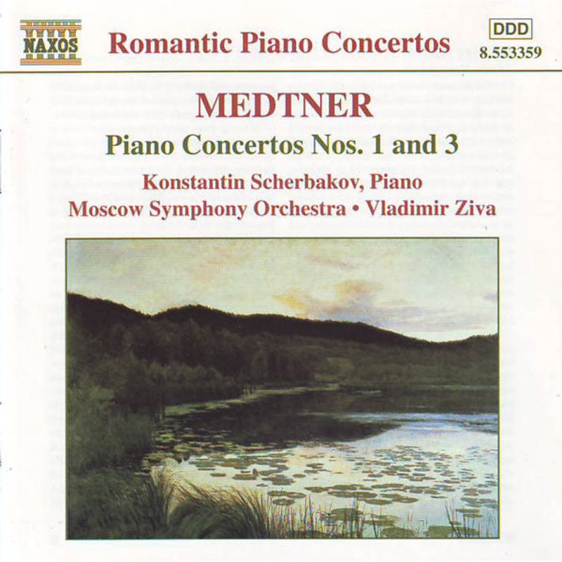 Medtner*, Konstantin Scherbakov, Moscow Symphony Orchestra*, Vladimir Ziva – Piano Concertos Nos. 1 And 3 (CD, Album) (Very Good Plus (VG+))