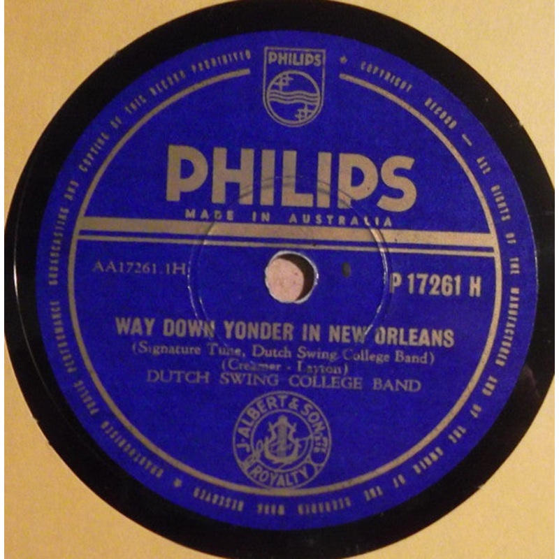 The Dutch Swing College Band – Way Down Yonder In New Orleans / I’ve Found A New Baby (Shellac, 10) (Very Good Plus (VG+))