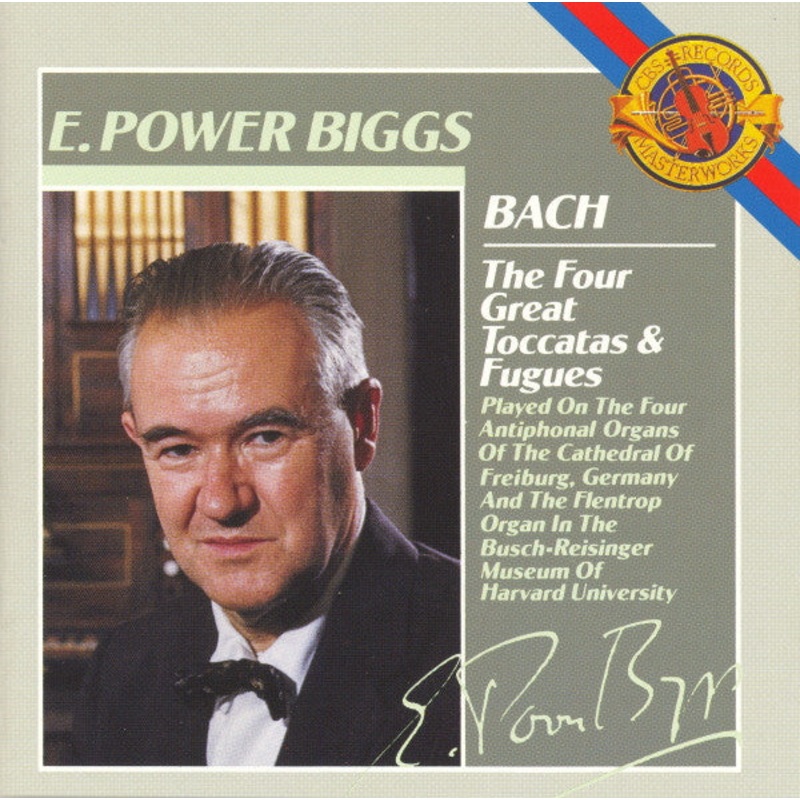 Bach* – E. Power Biggs – The Four Great Toccatas & Fugues (CD, Comp, RE) (Very Good Plus (VG+))