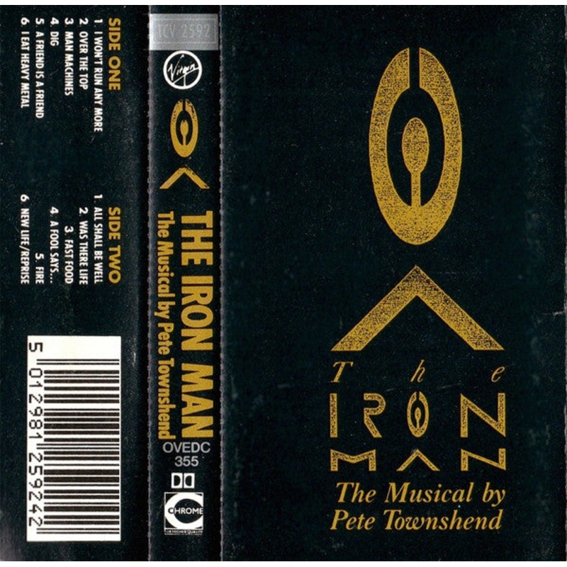 Pete Townshend – The Iron Man (The Musical By Pete Townshend) (Cass, Album, Chr) (Very Good Plus (VG+))