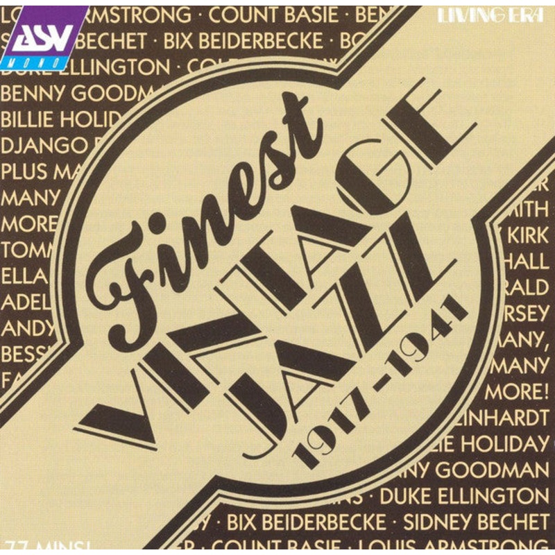 Various – Finest Vintage Jazz (CD, Comp, Mono) (Very Good Plus (VG+))