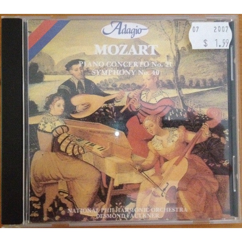 Mozart*, National Philharmonic Orchestra, Desmond Faulkner – Piano Concerto No. 21 / Symphony No. 40 (CD) (Very Good Plus (VG+))